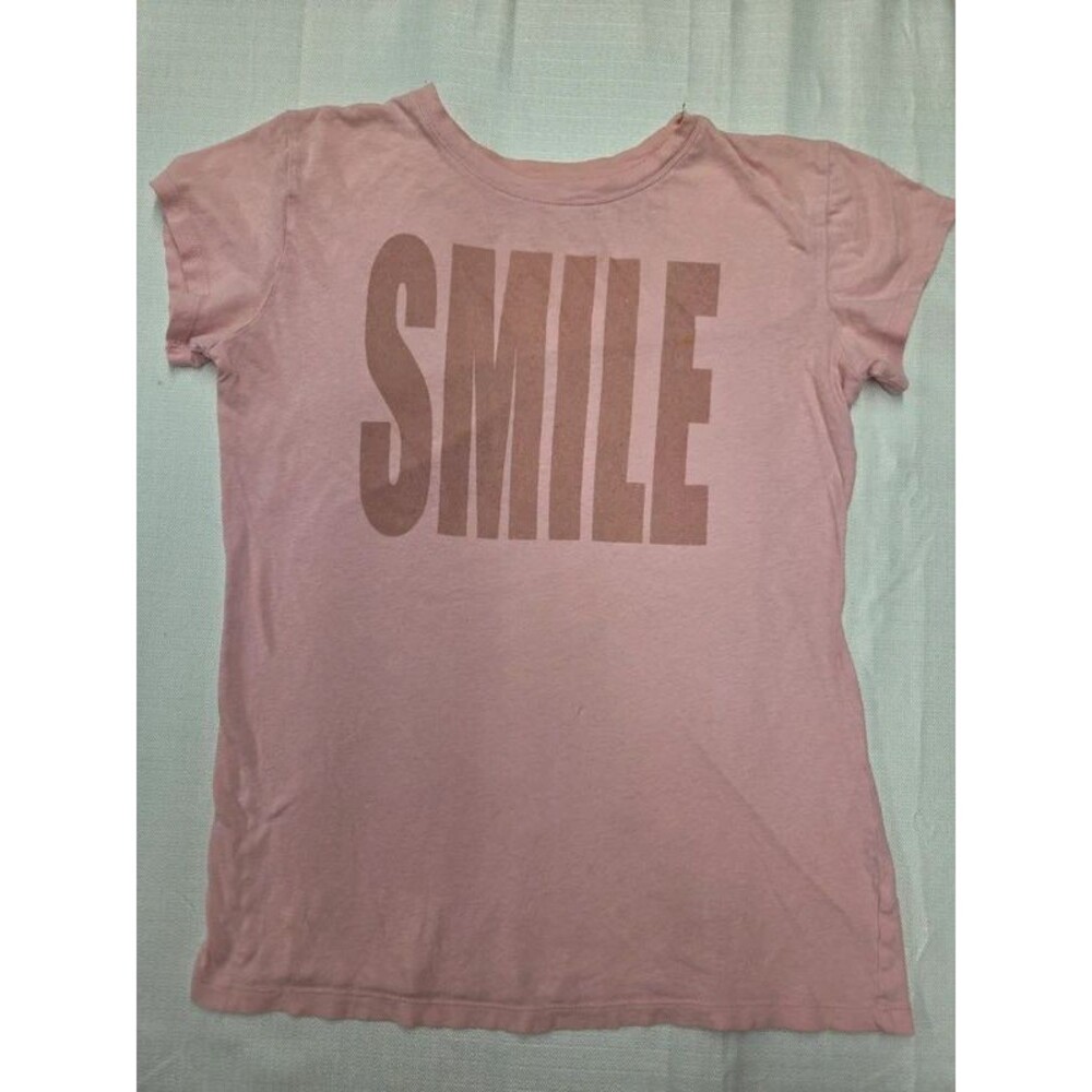 L.O.L. Vintage Pink SMILE Graphic Baby Tee Shirt Women's Medium / Junior XXL